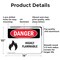 Signmission Highly Flammable Danger Sign, Aluminum, 14in W x 10in L, 2PK OS-2PACK-DS-A-1014-L-2027 - alternate 8